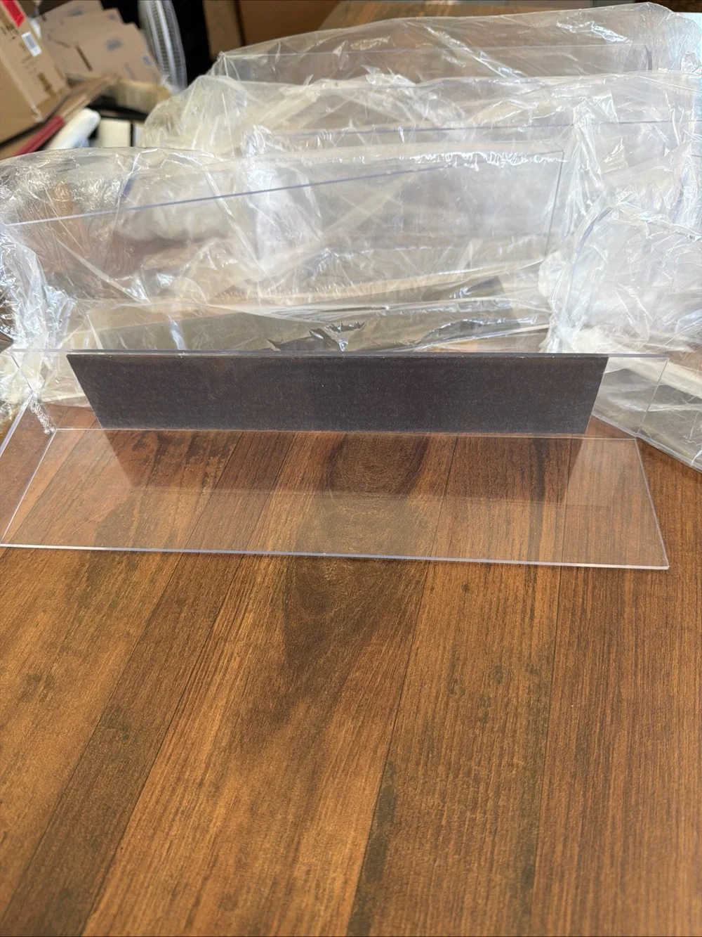 Set of 7 Clear Acrylic magnetic refrigerator shelves 12” NEW